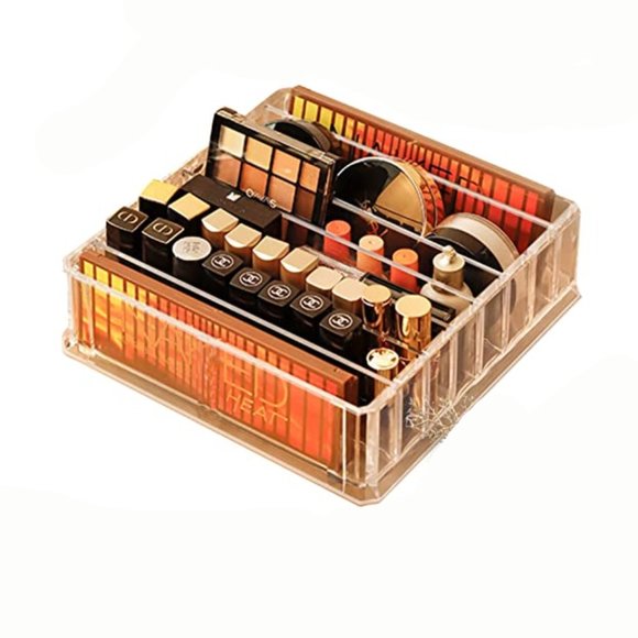 DAMAGED SORBUS ACRYLIC ROSE GOLD MAKEUP PALETTE ORGANIZER - Picture 4 of 8